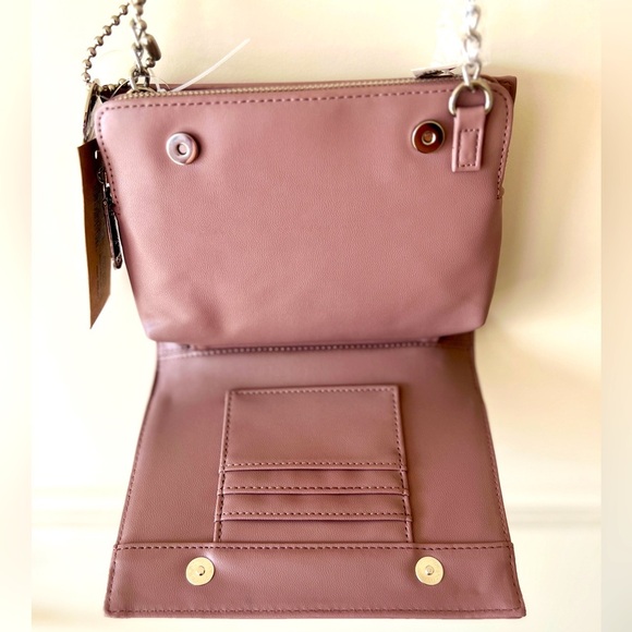 New With Tags Steve Madden Lilac Mauve Crossbody Bag - Picture 9 of 12